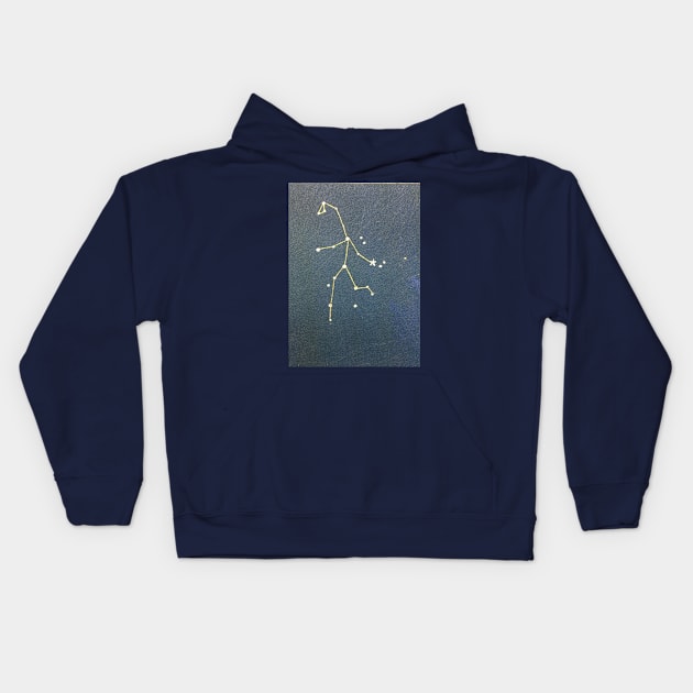 The Constellation of Virgo Kids Hoodie by artdesrapides